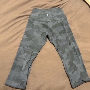 Lululemon Align High-Rise Leggings 28” Black Camo Size 4
